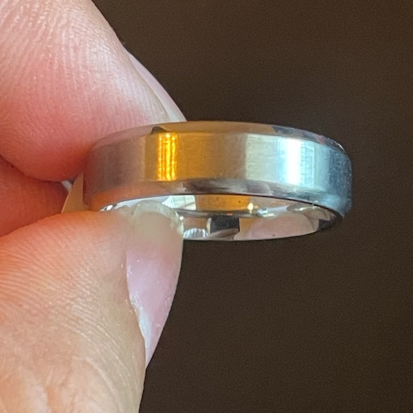 6mm silver stainless steel ring - Picture 7 of 11